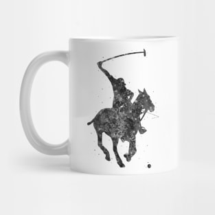 Polo sport black and white Mug